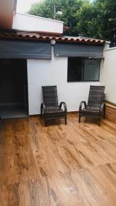 En balkon eller terrasse på Cantinho de casa