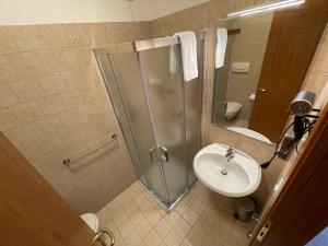 Koupelna v ubytování Albergaria