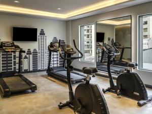 Fitness centrum a/nebo fitness zařízení v ubytování Ibis Styles SP Centro