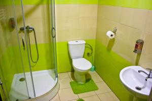 Koupelna v ubytování Motel Görföl