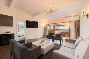 Kuchyň nebo kuchyňský kout v ubytování Classic Seaview Holiday Home in Shelly Park