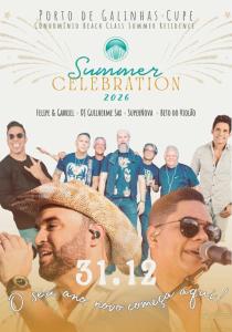 plakat na film z grupą ludzi w obiekcie Beach Class Summer Slin Térreo Garden w mieście Porto de Galinhas