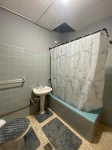 Koupelna v ubytování Apartamento completo conforto e ótima localização