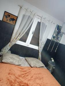 Postel nebo postele na pokoji v ubytování Tortue marine