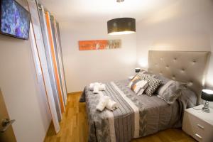 Postel nebo postele na pokoji v ubytování Apartamentos Amaiur