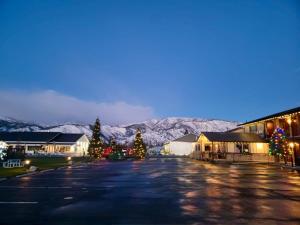 En generel udsigt til bjerge eller udsigt til bjerge taget fra hotellet