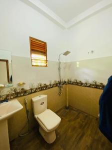 a bathroom with a toilet and a sink at VILLA Sea La THALPE in Talpe