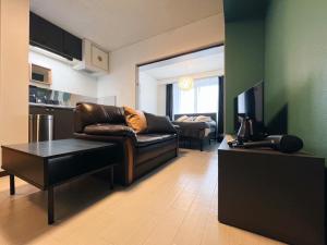 TV a/nebo společenská místnost v ubytování 606 Newly Open 札幌中心部の駅近徒歩圏内で観光やビジネスに最適で最大2名滞在可能な専用施設