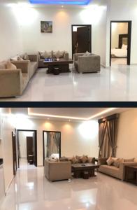 Posezení v ubytování الذيابي للشقق المخدومة