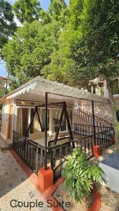 Bygningen som resortet ligger i