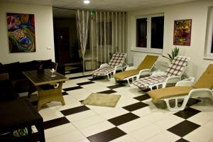 Posezení v ubytování Motel Görföl
