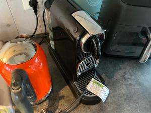 a close up of the front of a motor cycle with a charger at Drømmeplassen in Averoy