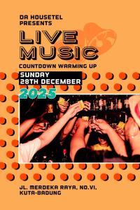 een poster voor een concert met een groep mensen bij Da Housetel Kuta in Kuta