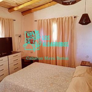 Et tv og/eller underholdning på Cabaña Los Algarrobos