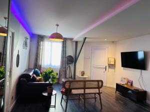 Et tv og/eller underholdning på Bohème & Chic à 20' de paris