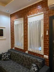 Et opholdsområde på Central Stay with a View