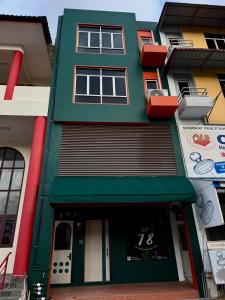 Bygningen som pensionatet ligger i