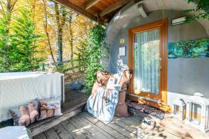 Balkón nebo terasa v ubytování Agriturismo Scuderia della Valle