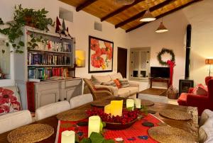 Et opholdsområde på Almond Hill House