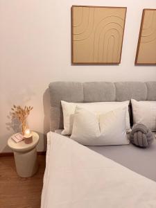 Postel nebo postele na pokoji v ubytování Mitten in der historischen Altstadt von Passau