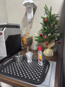 Nhà bếp/bếp nhỏ tại #115 Suíte cama casal e solteiro c vaga - Centro