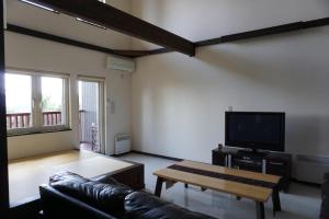 TV a/nebo společenská místnost v ubytování Chalet Fuyuri