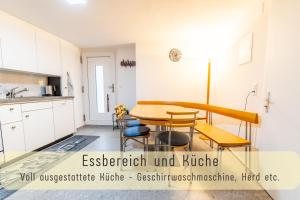 Køkken eller tekøkken på Gemütliche Souterrainwohnung mit gratis Parkplatz