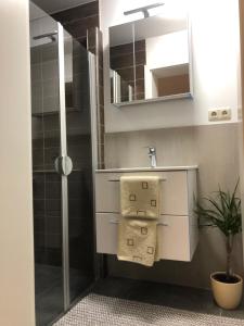 Et badeværelse på Nordsee Pension + 18 billeder