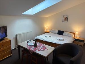 TV/trung tâm giải trí tại Villa Victoria Penzion