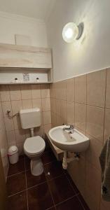 Koupelna v ubytování Lotti City Apartman