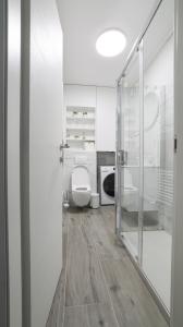 Koupelna v ubytování Apartman Lana