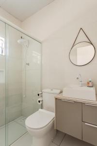 Koupelna v ubytování Casa de Férias