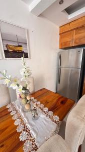 Køkken eller tekøkken på Coastal Apt, Near Malecón, 6 Guests 3 beds