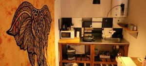 Kuchyň nebo kuchyňský kout v ubytování Casa Shanti