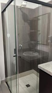 Phòng tắm tại Entre Aguas Hotel