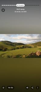 een screenshot van een scherm met een afbeelding van een veld bij Chalé Freital in Nazaré Paulista +3 foto's