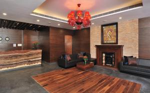 Istumisnurk majutusasutuses Marina- Shimla First Designer Boutique Hotel