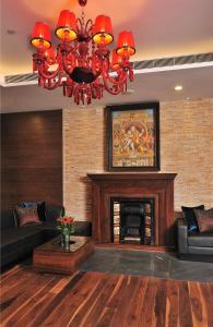 Istumisnurk majutusasutuses Marina- Shimla First Designer Boutique Hotel