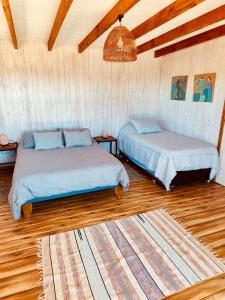 Postel nebo postele na pokoji v ubytování Casa para 12 personas frente a playa Cardonal