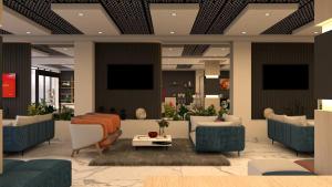 Et opholdsområde på Karim Hotel