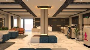 Et opholdsområde på Karim Hotel