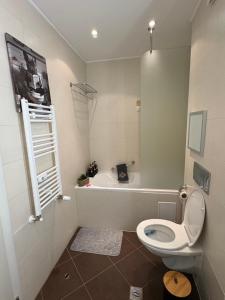 Et badeværelse på Chamkoria Borovets luxury apartment view + 20 billeder