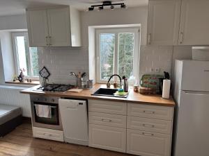 Nhà bếp/bếp nhỏ tại Apartment Polubny