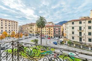 a view of a city with buildings and a street at Affittacamere Lunamar in La Spezia