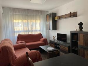 TV a/nebo společenská místnost v ubytování Apartamento Diagonal