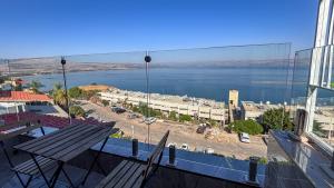 a view of a body of water from a building at פרמיום בכינרת in Tiberias