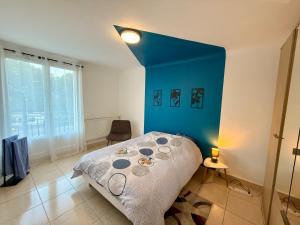 En eller flere senge i et værelse på Beauséjour