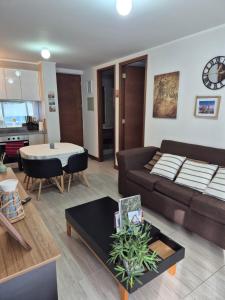 Posezení v ubytování Departamento full equipado Pucón - Casa Ayun