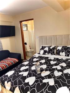 En eller flere senge i et værelse på Rees haven