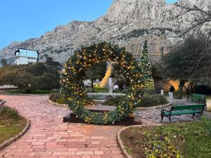 En generel udsigt til bjerge eller udsigt til bjerge taget fra lejligheden